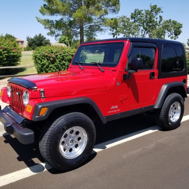 Red Jeep TJ